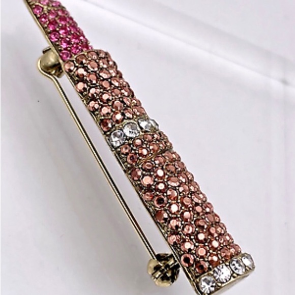 New Heidi Daus Lipstick Brooch with Genuine Swarovski Crystals - Picture 8 of 12